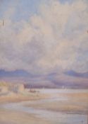NORMAN NETHERWOOD watercolour, unframed - titled verso 'Sunshine after a Storm, near Criccieth,