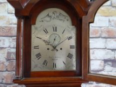GEORGE III DEVONSHIRE 8-DAY MAHOGANY LONGCASE CLOCK, Bery'n Nicholson, Plymouth,12-inch signed