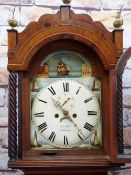 19TH CENTURY WELSH EIGHT-DAY LONG CASE CLOCK, Kern & Co., Swansea, painted 12