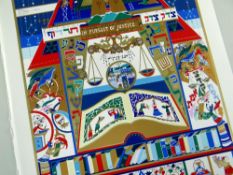 RAPHAEL ABECASSIS (Morrocan, b. 1953) limited edtion (157/300) screenprint - 'In Pursuit of