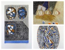 LOUTTRE.B (MARC-ANTOINE BISSIERE) (1926-2012), three works: (i) limited edition (254/40) relief