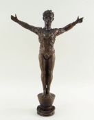 AFTER JOHN SEIFERT: MODERN BRONZE FIGURE OF A PERFORMER, issued by the Variety Club of Great