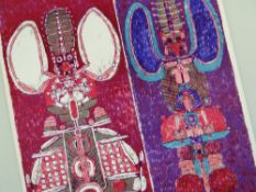 PIERRE LOUIS MAURICE COURTIN (French, b. 1921) limited edition (63/100) colour lithograph - abstract