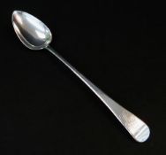 BBC BARGAIN HUNT LOT: GEORGE III SILVER BASTING/STUFFING SPOON, 1803, Thomas Wallis II, Old English
