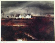 JOHN KNAPP-FISHER limited edition (457/500) print - entitled 'Farmhouse in Landscape', signed, 27