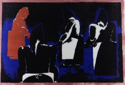 JOSEF HERMAN OBE RA Curwen Press limited edition (95/100) colour lithograph - entitled 'Four