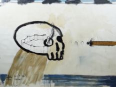 IWAN BALA large mixed media - political work concerned with the colonisation of Wales, entitled 'Y