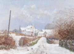 DAVID PRICE pastel - entitled verso on Attic Gallery Swansea label 'A Touch of Winter', signed, 30 x