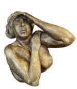 ED POVEY limited edition (8/51) patinated hollow bronze sculpture - entitled 'A Woman Searching