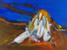 TOM NASH acrylic - Provence landscape at Mont Ventoux, signed, 33 x 43cms Provenance: directly