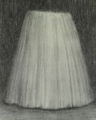 HARRY HOLLAND artist's proof monochrome print on cream paper - semi-abstract, signed, 66 x 51cms