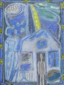 ERNEST ZOBOLE oil on canvas - entitled verso on Martin Tinney gallery label 'Painter and