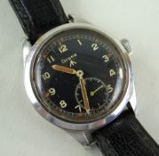 RARE GRANA WWII BRITISH MILITARY ISSUE WRISTWATCH, stainless steel case with manual wind movement,