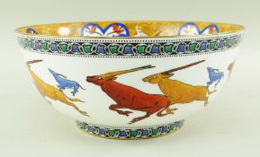 DAISY MAKEIG-JONES FOR WEDGWOOD a fine and exceptionally rare 'Leaping Chamois' lustre imperial