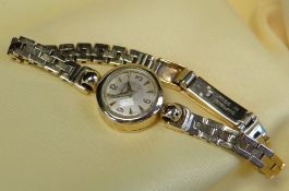 JAEGER LECOULTRE LADIES 9CT GOLD BRACELET WATCH, c. 1950s, Swiss manual wind movement with crown