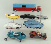 ASSORTED DIECAST TOYS, including Corgi Beatles Yellow Submarine, Corgi 007 James Bond Aston Martin