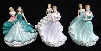 SIX ROYAL DOULTON FIGURINES, comprising:- HN5835 Spring Regatta HN5870 Happy Birthday 2018 HN5561