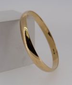 9CT GOLD PLAIN BANGLE, 24.4gms