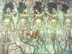 ZOE McIVER/UNDERWOOD limited edition canvas print, (1/12) titled - 'Cho No Mori', titled, numbered