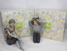 ELISA BOXED LIMITED EDITION FIGURINES (2) - a ballerina, unnumbered from an edition of 5000, 28cms H