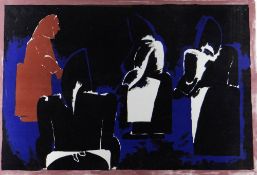 JOSEF HERMAN OBE RA Curwen Press limited edition (95/100) colour lithograph - entitled 'Four