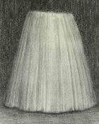 HARRY HOLLAND artist's proof monochrome print on cream paper - semi-abstract, signed, 66 x 51cms