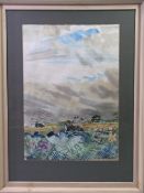 LEONARD RENTON ARCA watercolour - titled 'Quay Haven, The Solent, 1978', 57 x 40cms