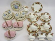 TEAWARE - an assortment of various patterns, Elizabethan, Meakin, ETC