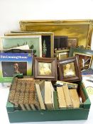 CRYSTOLEUMS PRINTS, antique books and a small quantity of vinyl records, ETC