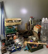 FERM PILLAR DRILL, Bosch blower, Evolution 12ins electric disc cutter for concrete, stone and brick,