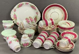 PARAGON TEAWARE - 'Six World Famous Roses - Percy Thrower', approximately eighteen pieces also other