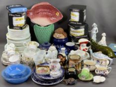 WEDGWOOD, COLCLOUGH and a very large assortment of other ornamental china, also Pyrex retro