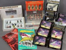 DIECAST MODEL VEHICLES - Corgi, bubble packed 'Fighting Machines', also Britain's boxed soldiers -
