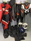 MOTORCYCLE INTEREST - quantity of leathers, other clothing and helmets