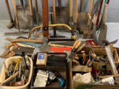 TOOLS - a large assortment of good hand tools and associated items