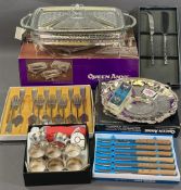 EPNS MODERN FOOD WARMER, (boxed) Spear & Jackson cutlery ETC