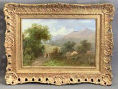 ?? PANE oil on panel - labelled verso and titled 'A Country Path', 8 x 27cms