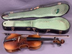 MUSICAL INSTRUMENT - violin with interior label 'Antonius Stradivarius Cremonensis, Made in