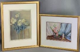 VERNON WARD watercolour - still life, signed, 36.5 x 27cms and VICTOR H S BURROUGHS watercolour - '