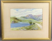 THOMAS CHARLES LEESON ROWBOTHAM watercolour - titled 'Near Capel Curig, North Wales', signed, 24.5 x