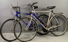 BICYCLES - Cougar XL by Emmelle, eighteen speed cross trail bike and a Falcon Explorer fifteen speed
