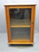 G PLAN RED LABEL TEAK MUSIC CENTRE CABINET ON CASTORS - 74cms H, 48cms W, 48cms D