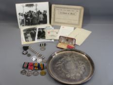 DAVID WILLIAMS ESQ OF LLANRWST - British Empire medal group of four marked as follows: MM - 53887