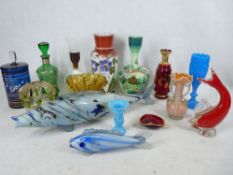 VICTORIAN MILK GLASS, Venetian overlay and other collectable glassware