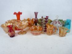 CARNIVAL & OTHER COLOURFUL GLASSWARE, A MIXED QUANTITY