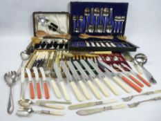 BOXED, CASED & LOOSE EPNS & OTHER CUTLERY