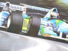 GAVIN MACLEOD limited edition (195/425) print 1994 - titled 'Michael Schumacher - Down to the Wire',