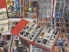 COLLECTOR'S CARDS - comic book, film, tv, music and others, seven large multi-sleeved folders