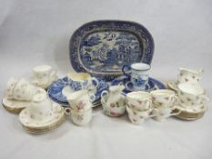 DUCHESS MARIE PART TEASET and a quantity of blue and white dinnerware ETC (in two boxes)
