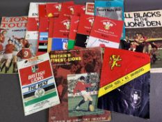 RUGBY PROGRAMMES - 1983 Wales -v- England, signed by Bill Beaumont, other similar era Home